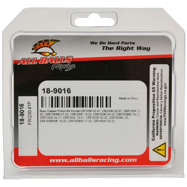 CALIPER PISTON KIT RR HON ALLBALLS