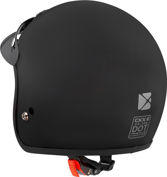 HELM VG300KID SOLID FLAT BK S/M CKX