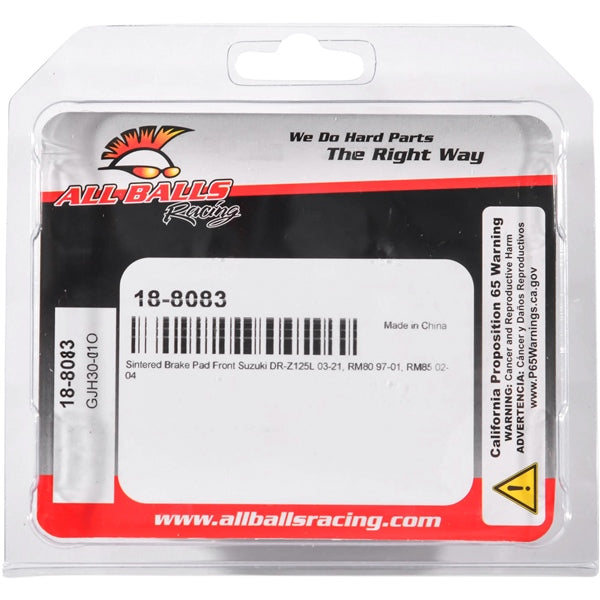 18-8083 BRAKE PAD ALL BALLS