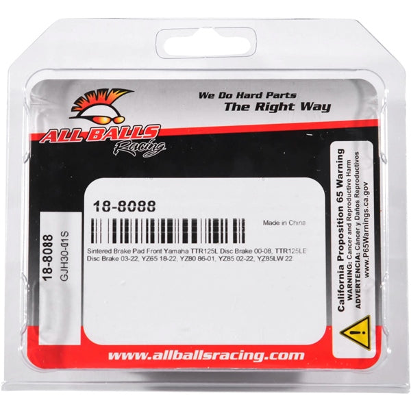 18-8088 BRAKE PAD ALL BALLS