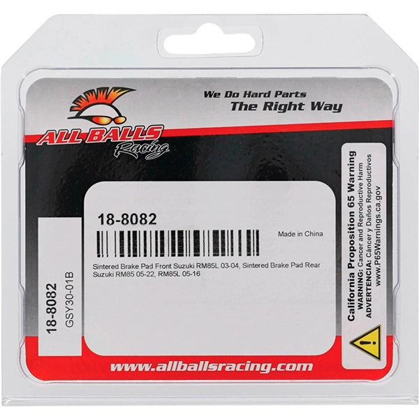 18-8082 BRAKE PAD ALL BALLS