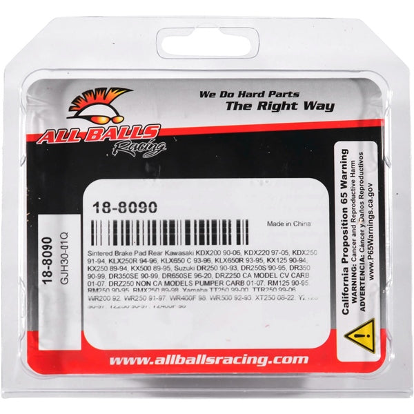 18-8090 BRAKE PAD ALL BALLS