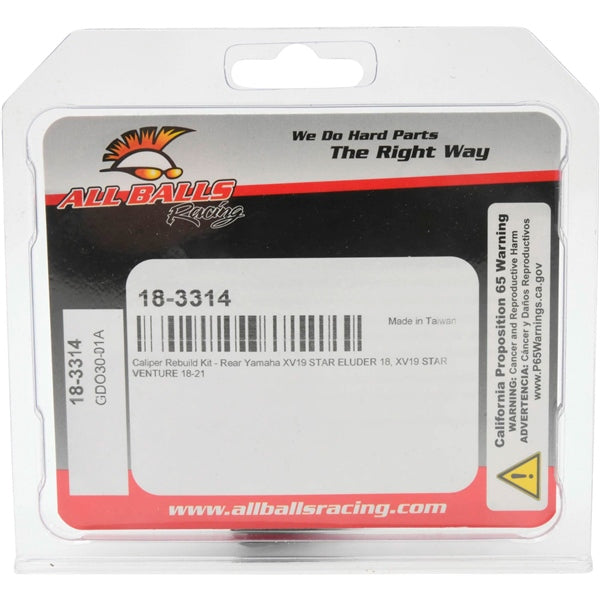 CALIPER REBUILD KIT RR YAM ALLBALLS