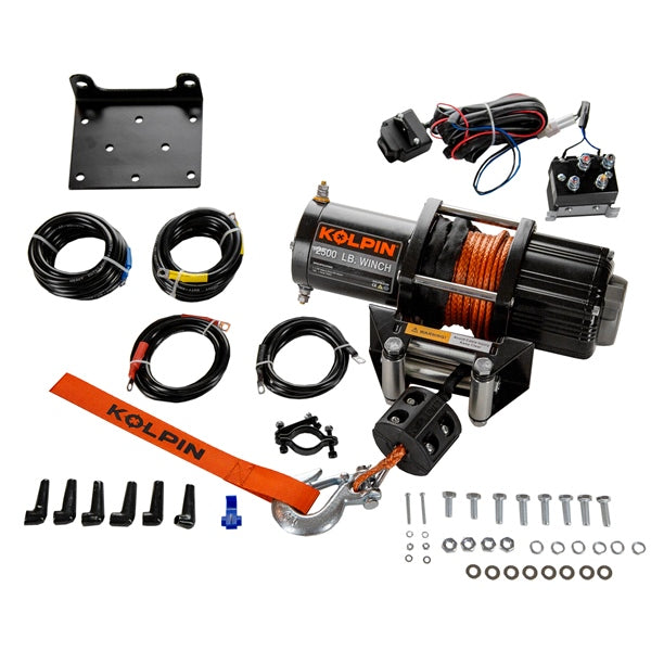 WINCH 2500 W/ SYNTHETIC ROPE KOLPIN