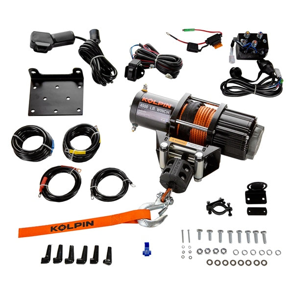 WINCH 4500 W/ SYNTHETIC ROPE KOLPIN