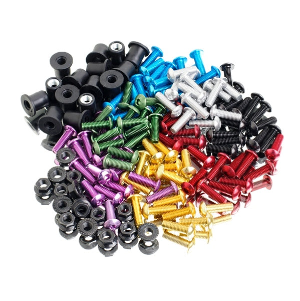 SCREW KIT WINDSHIELD W/S-BLOCK BK PUIG