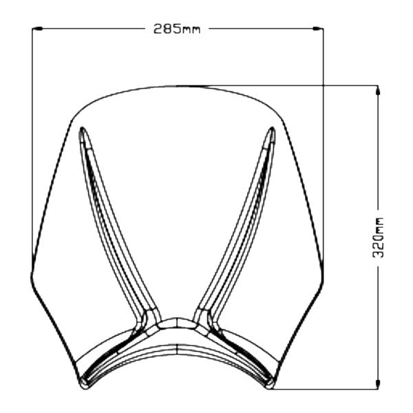 WINDSHIELD NG SPORT TRIUMPH SMK PUIG