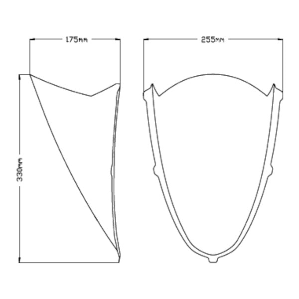 WINDSHIELD R-RACER SMK APRILIA PUIG