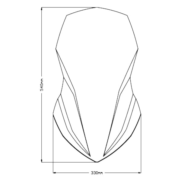 WINDSHIELD TOURING SCREEN HON CLR PUIG