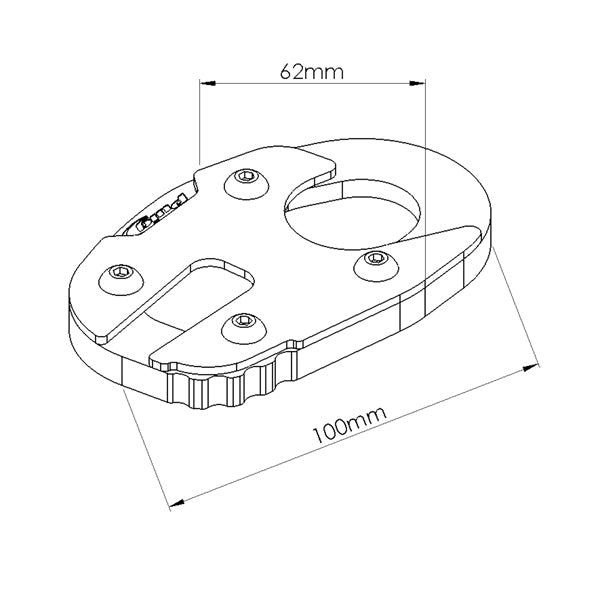 KICKSTAND EXTENSION BK YAM PUIG