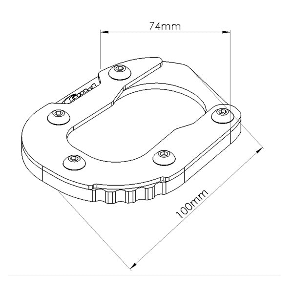 KICKSTAND EXTENSION BK BMW PUIG