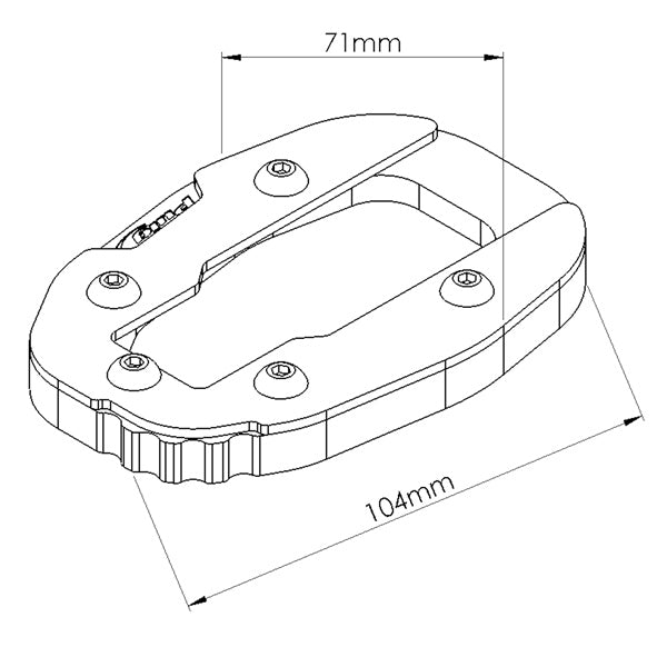 KICKSTAND EXTENSION BK DUCA PUIG
