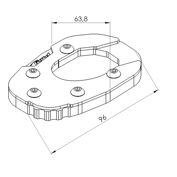 KICKSTAND EXTENSION BK HON PUIG