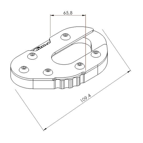 KICKSTAND EXTENSION BK SUZ PUIG
