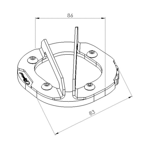 KICKSTAND EXTENSION BK YAM PUIG