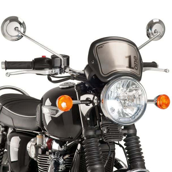 FRONTAL PLATE MAT BK TRIUMPH PUIG