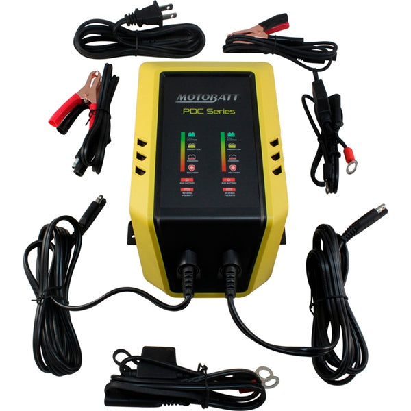 BATTERY CHARGER 2 BANK MOTOBATT