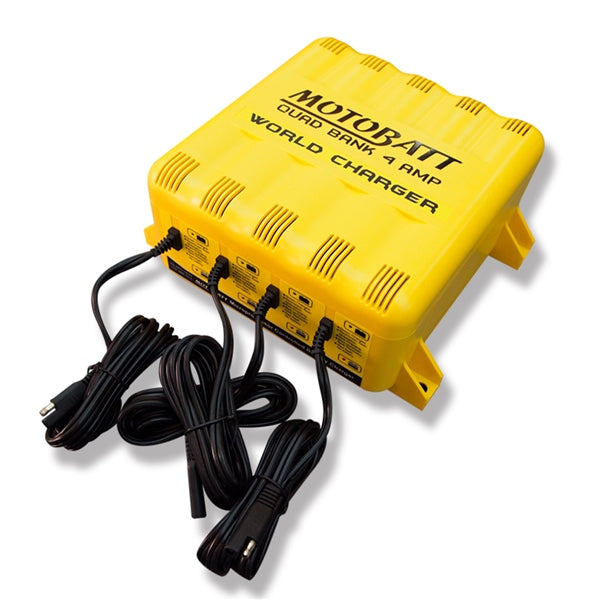 BATTERY CHARGER 4 BANK MOTOBATT