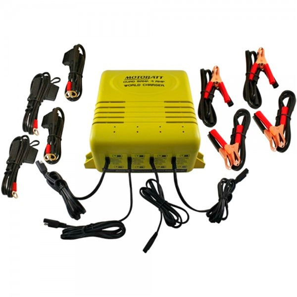 BATTERY CHARGER 4 BANK MOTOBATT