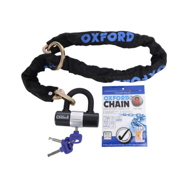 CHAIN & LOCK CHAIN  8MM SQX1.0MTR OXFORD