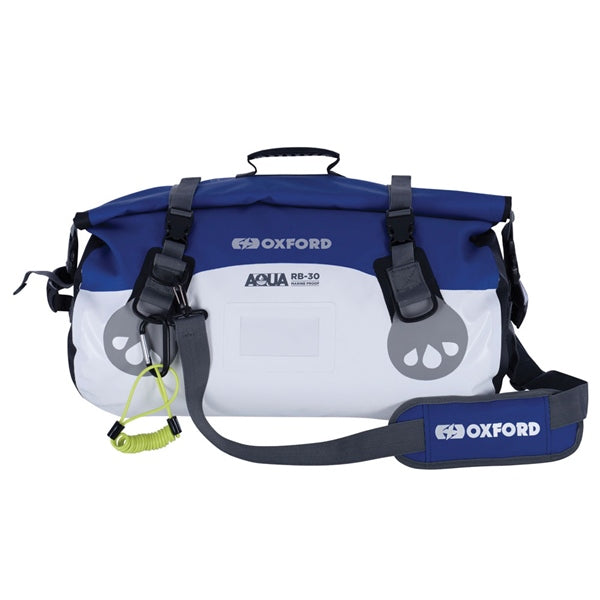 ROLL BAG AQUA T30 WH/BL OXFORD