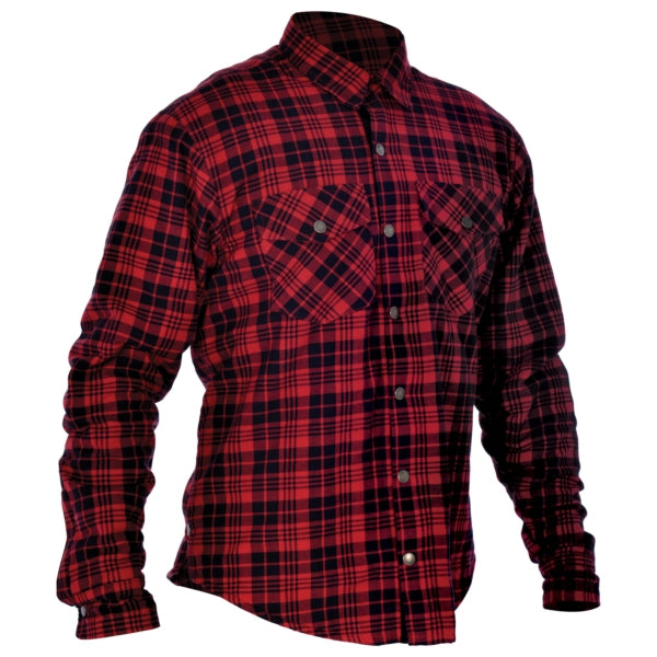SHIRT KICKBACK CHECKER RD/BK S OXFORD