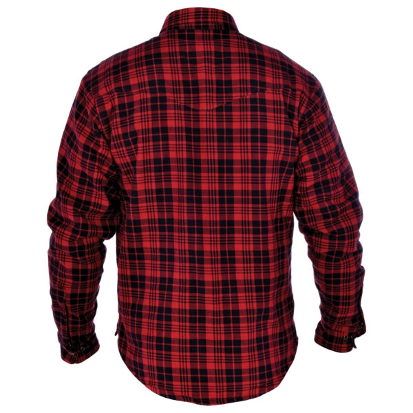 SHIRT KICKBACK CHECKER RD/BK S OXFORD