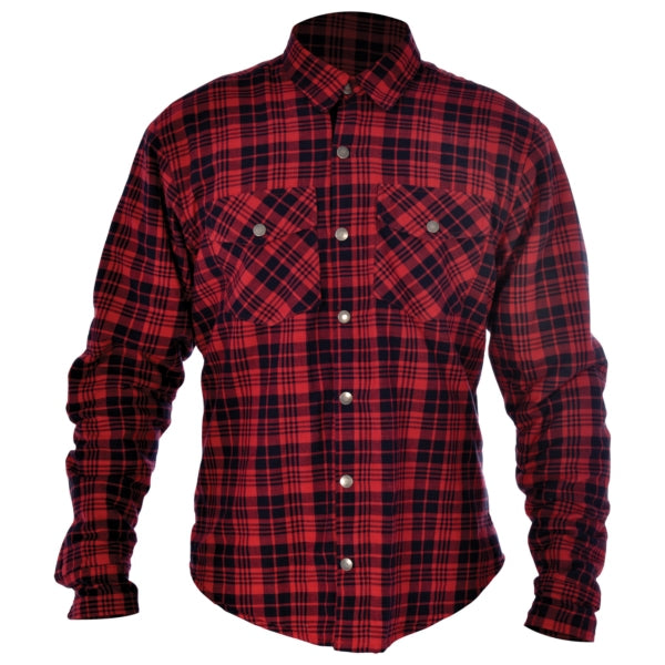 SHIRT KICKBACK CHECKER RD/BK S OXFORD