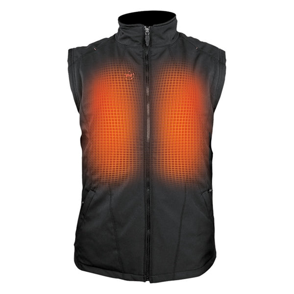HEATED VEST DUAL POWER MEN BK 3XL