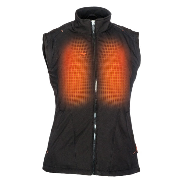 HEATED VEST DUAL POWER WOM BK S