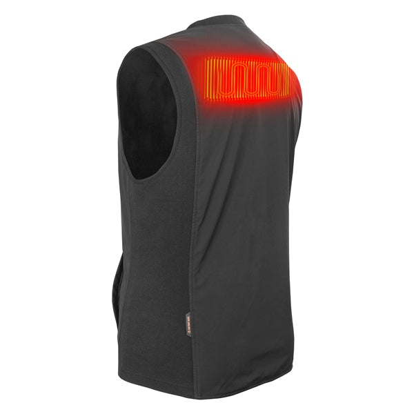 HEATED PEAK VEST UNISEX BK L