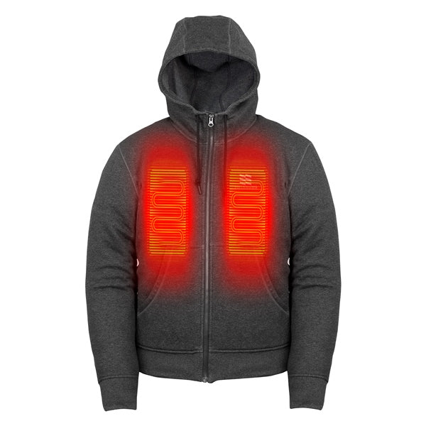 HEATED HOODIE PHASE PLUS MEN DGY 3XL