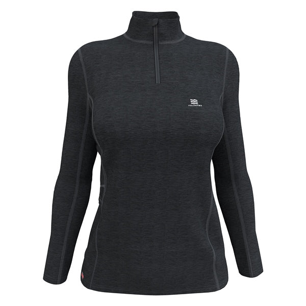 HEATED UNDERWEAR TOP ION WOM BK L