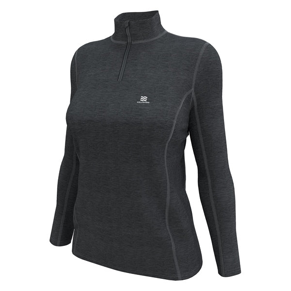 HEATED UNDERWEAR TOP ION WOM BK L