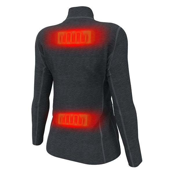 HEATED UNDERWEAR TOP ION WOM BK L