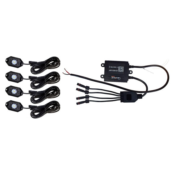 ROCK LIGHT RGB/WH 4 PCS QUAKELED
