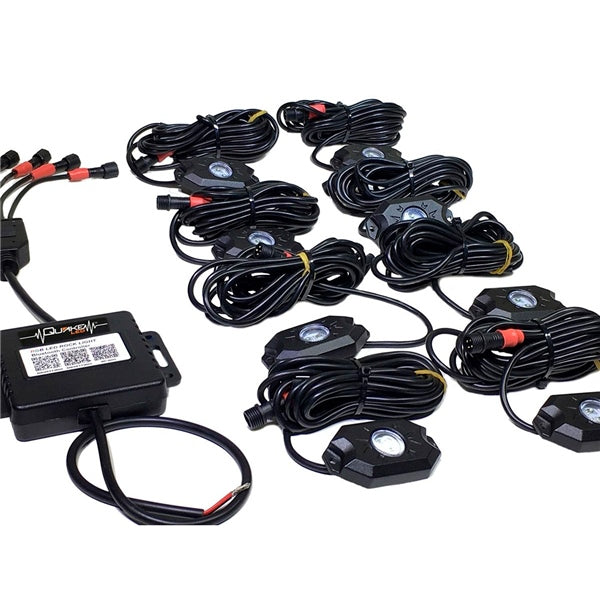 ROCK LIGHT RGB W/CONTROLLER 8 PCS