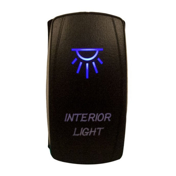 SWITCH ROCKER INT LIGHT ON/OFF BL