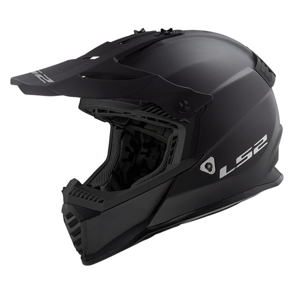 HELM GATE SOLID BK MAT M LS2