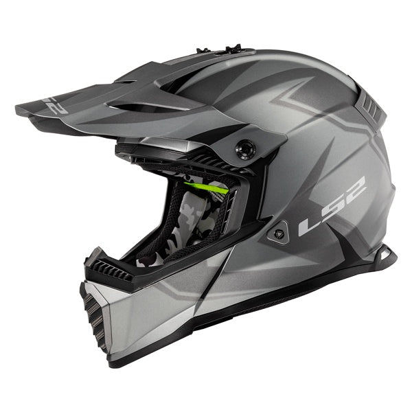HELM GATE TWO FACE TIT/BK MAT 2XL LS2