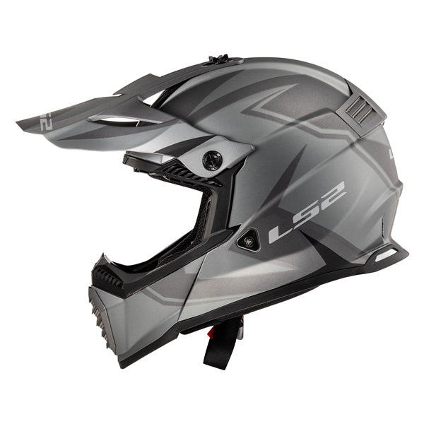HELM GATE TWO FACE TIT/BK MAT XS LS2