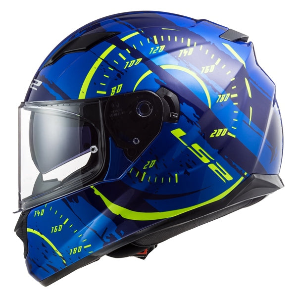 HELM STREAM TACHO W/SV BL/YE S LS2