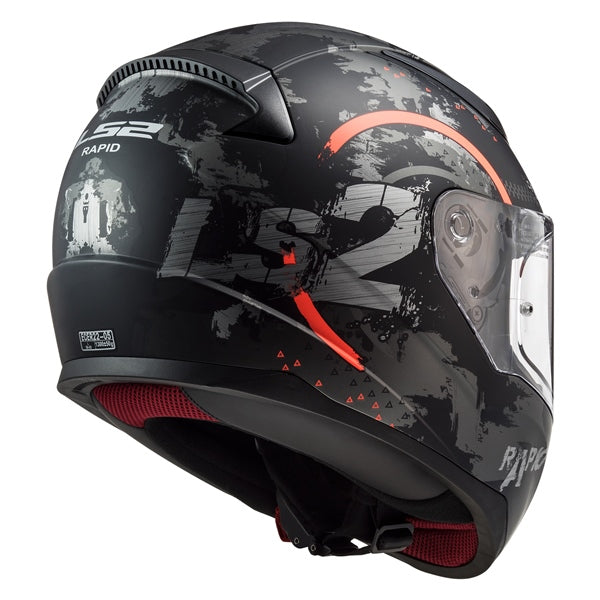 HELM RAPID CIRCLE MAT TIT/FLUO OG S LS2
