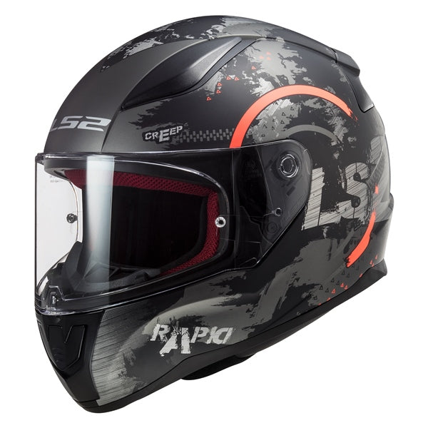 HELM RAPID CIRCLE MAT TIT/FLUO OG S LS2