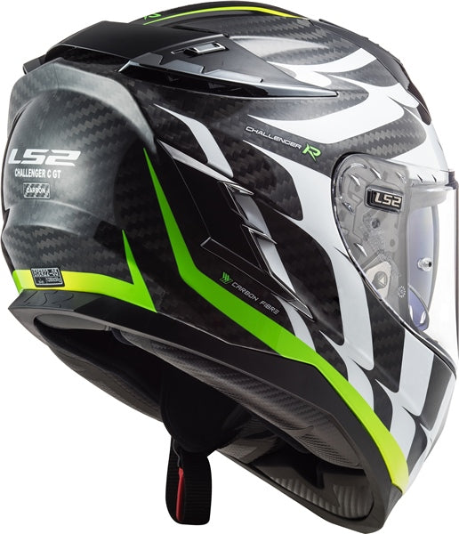HELM CHALLENGER C FLAME GL WH/HVS YE 2XL
