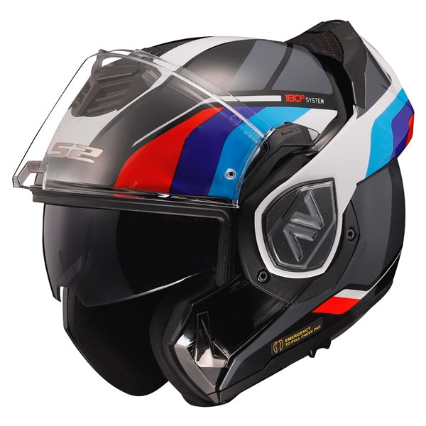 HELM ADVANT SPORT BK/BL/RD M LS2