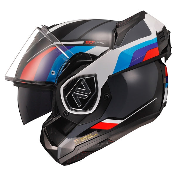 HELM ADVANT SPORT BK/BL/RD M LS2