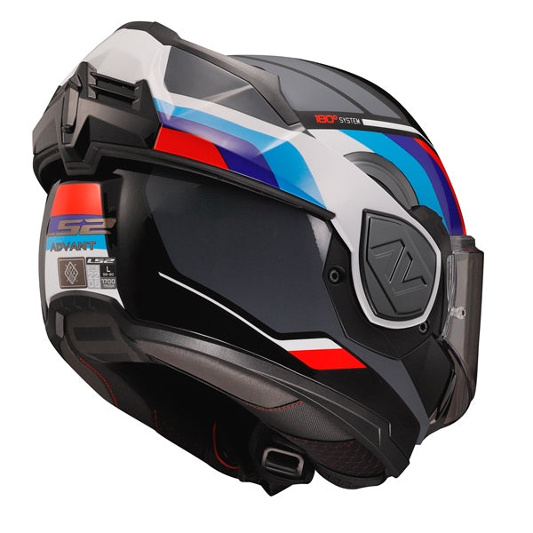 HELM ADVANT SPORT BK/BL/RD M LS2