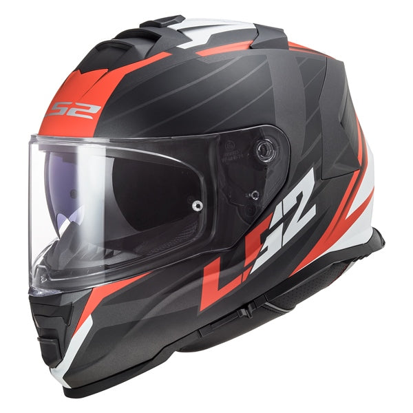 HELM ASSAULT NERVE MAT BK/RD 3XL LS2