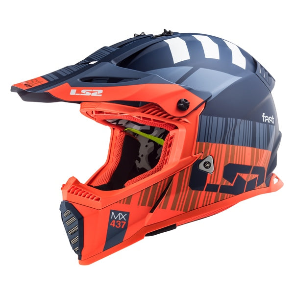 HELM GATE XCODE OG GLOSS FLUO/BL XL LS2